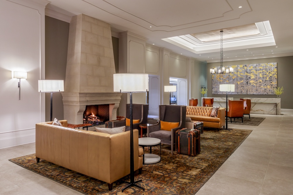 lobby of Chateau Elan