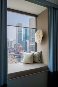 Room at Kimpton Hotel Monaco Chicago with river view