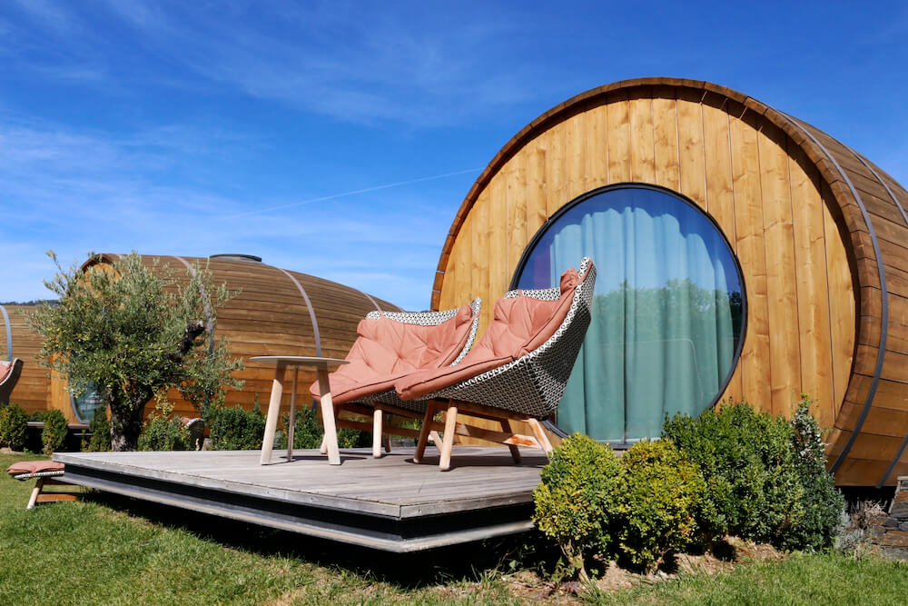wine barrel hotel in Portugal