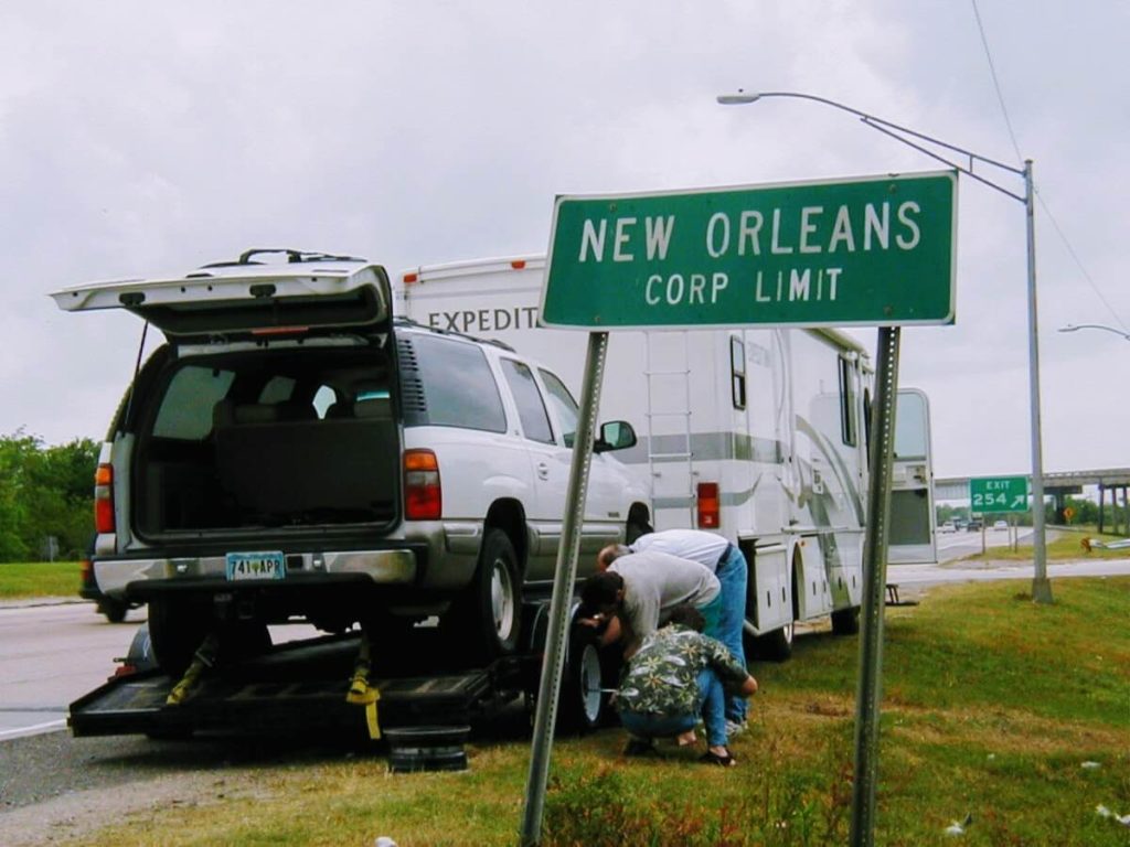 rv broken down by sign for New Orleans