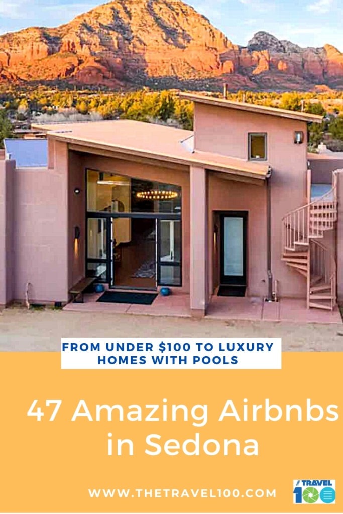 pinterest pin for Airbnbs in Sedona