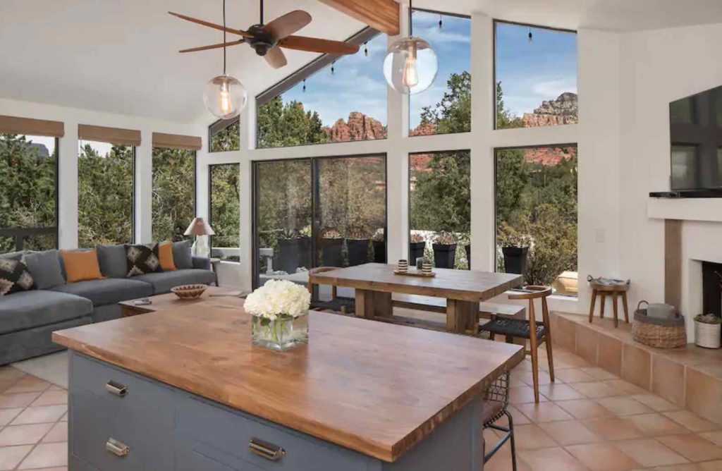 Remodeled airbnb vacation rental with view in Sedona