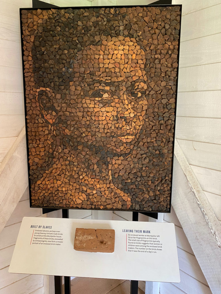 portrait of slave brickworker at Montpelier
