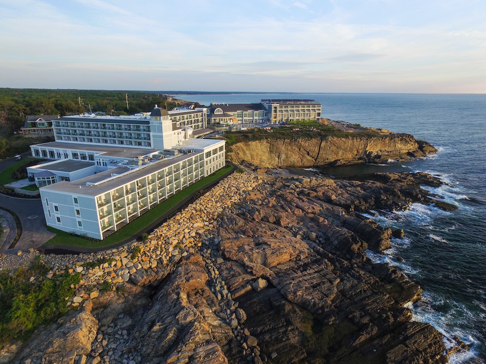 aerial view of Cliff House Maine