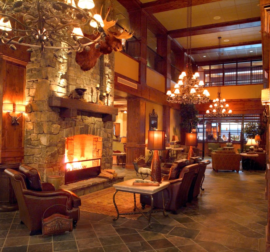 lobby of Lodge at Whitefish Lake