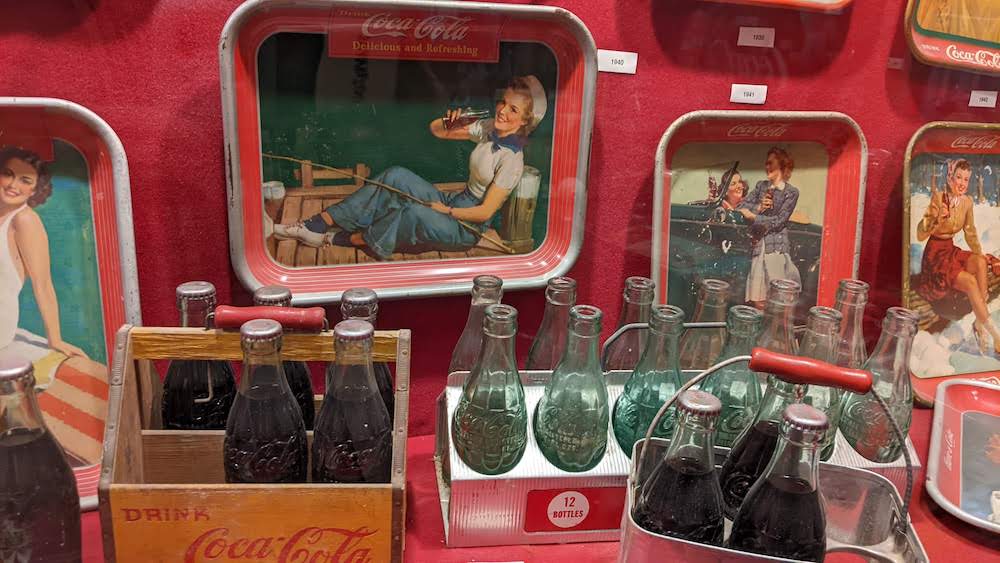 coke memorabilia at Biedenharn Coca-Cola Museum