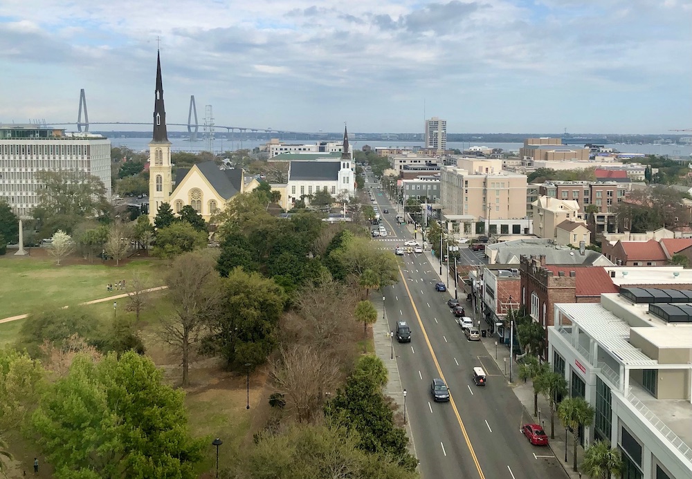 view from Francis Marion hotel