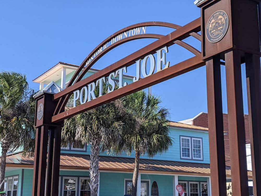sign for Port St. Joe Florida