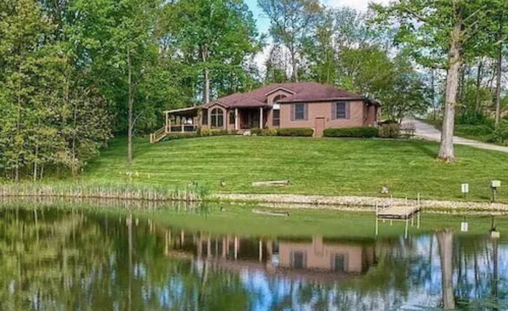 A large luxury estate in Hocking Hills, Ohio.