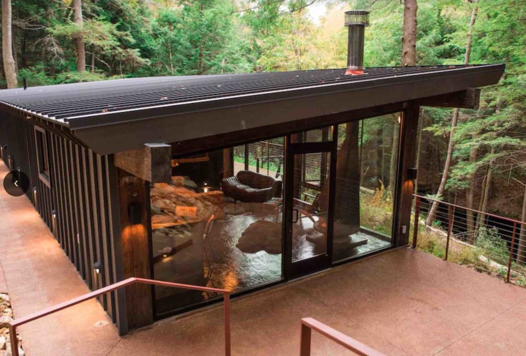 The Ledge at Lost Cavern, one of the most unique luxury cabins in Hocking Hills