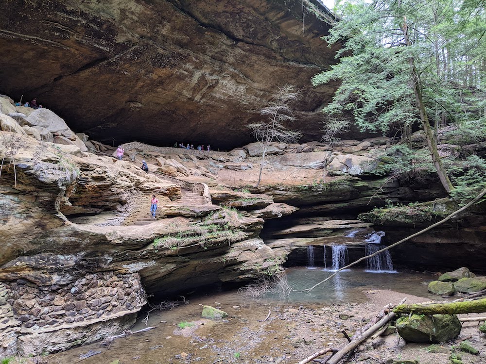Old Man's cave, one of the most popular things to do in Hocking Hills
