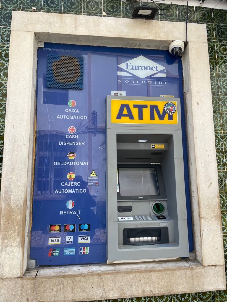 euronet machine in Portugal