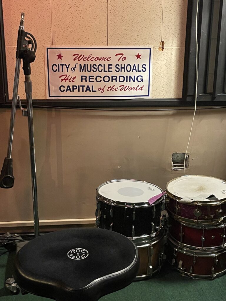 drum set in FAME Recording Studio