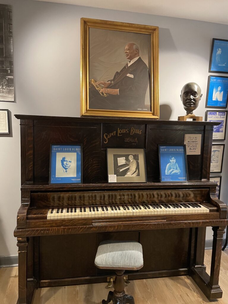 piano at the W.C. Handy home and museum