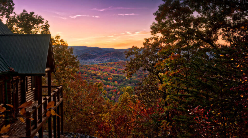 fall foliage in Blue Ridge, Georgia