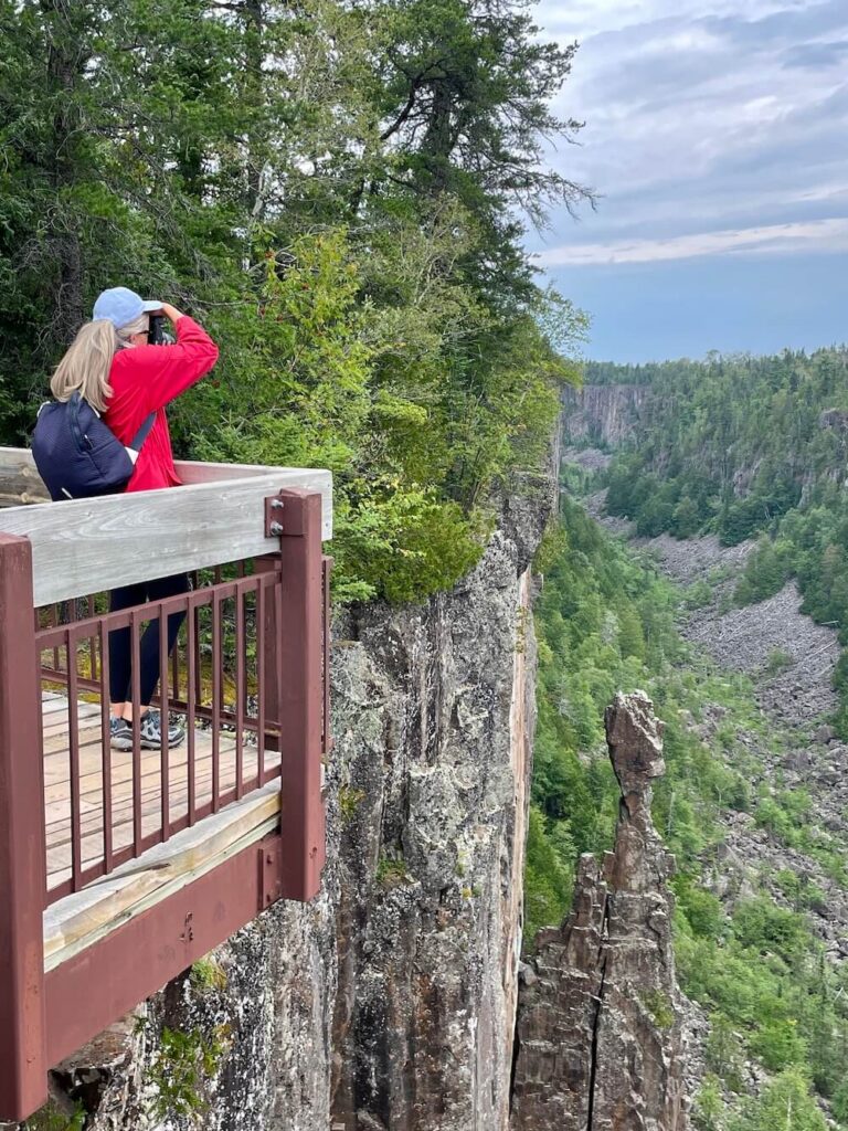 overlook at Ouimet Canyon