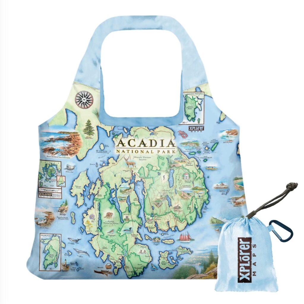 acadia tote from Xplorer maps