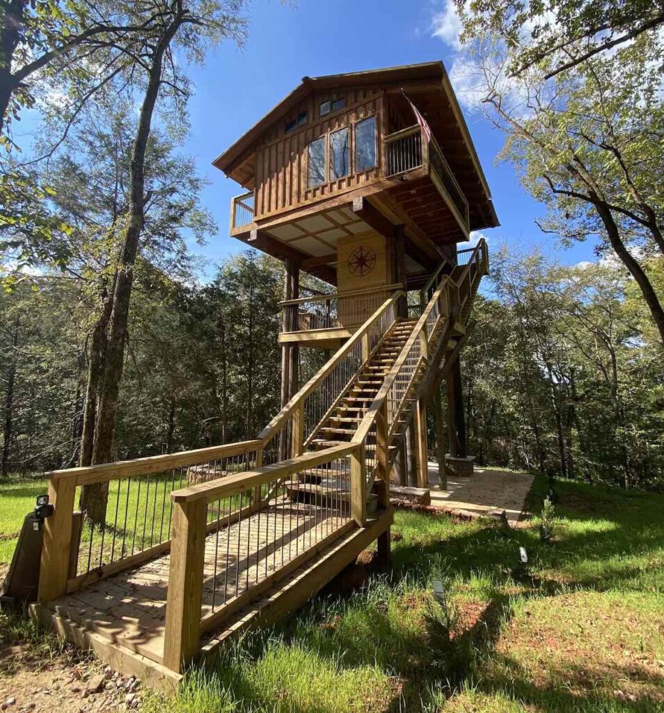 Firetower treehouse in jackson, georgia