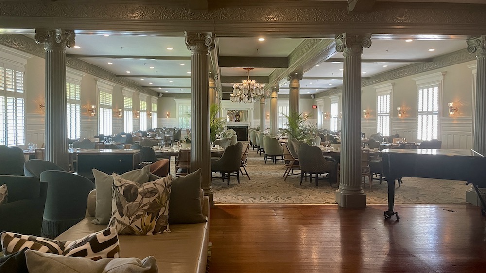 Grand Dining room at Jekyll Island Club Resort