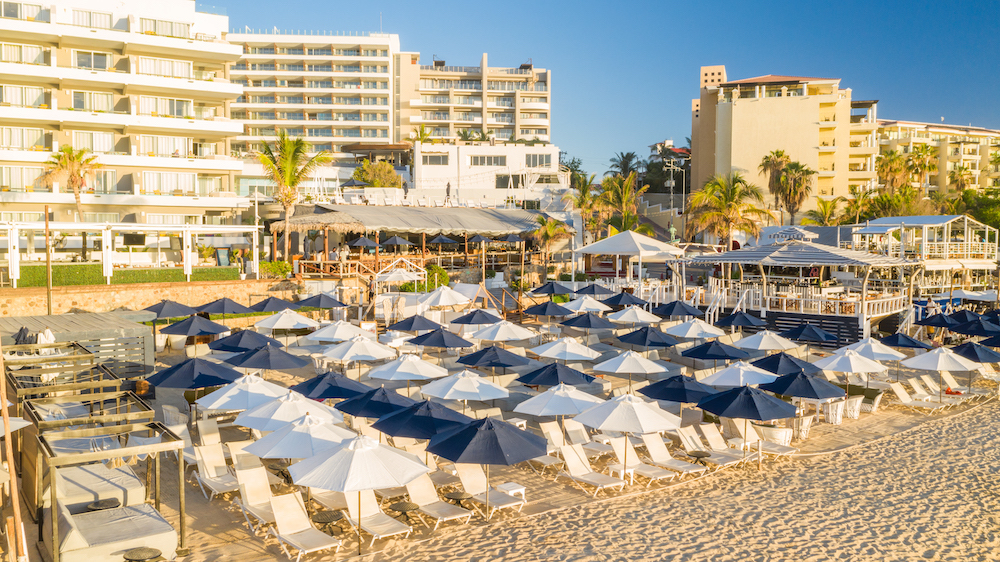 corazon cabo beach club aerial view