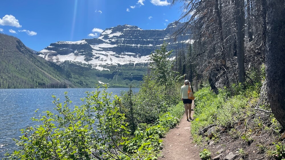 hiking path at Crandell Lake