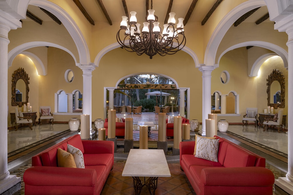 lobby at Casa Velas resort