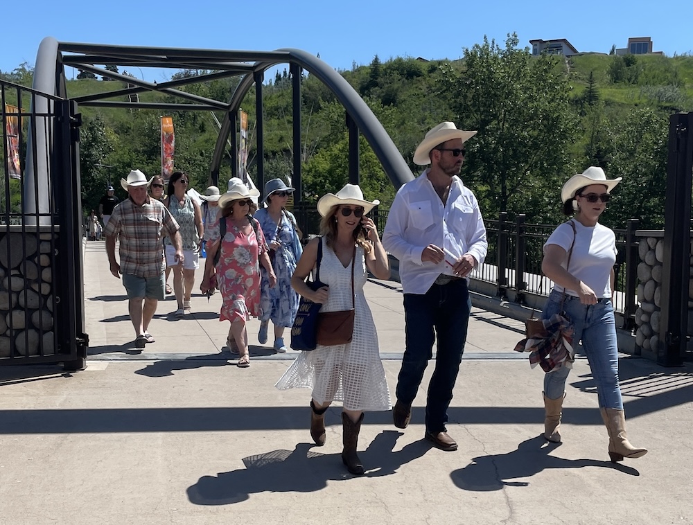 visitors to the Calgary stampede