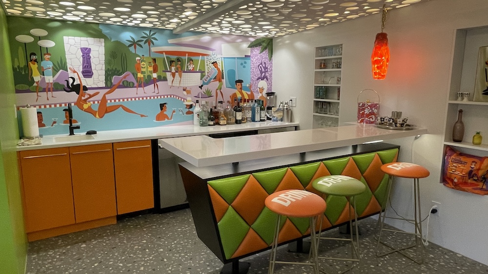 the bar in the shag house
