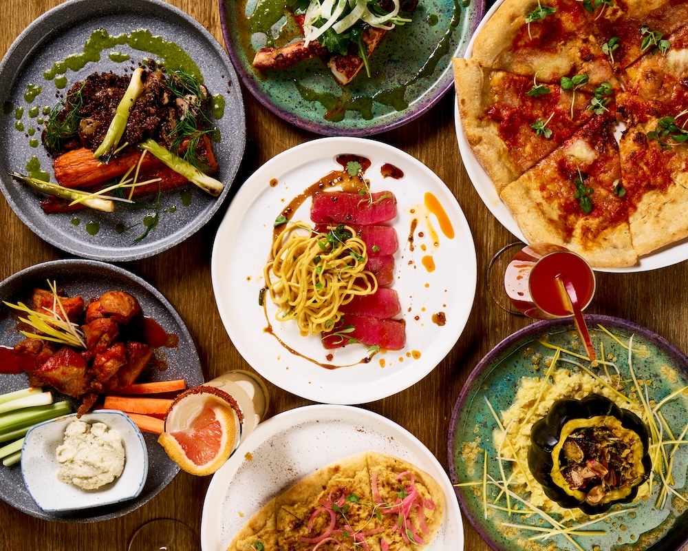 dishes from the BlackBird menu at 42 hotel