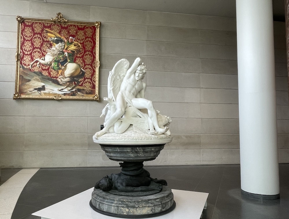 art in the lobby of the brooklyn museum