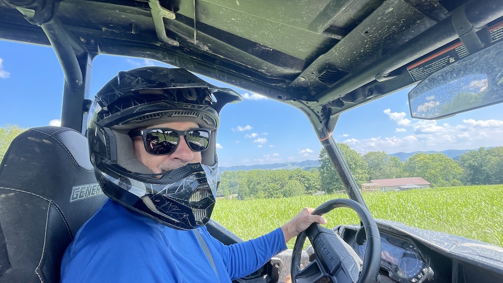 Chris Schroder in the ATV